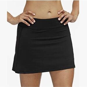 3axe Women's Tennis Skorts with Inner Shorts Pockets - Black - L